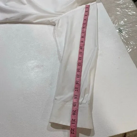 Marquis Signature Slim Fit Dress Shirt 15/15.5 32-33 – White Button Down Men’s L - Picture 5 of 10